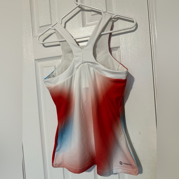 Adidas Women’s Activewear Shirt - Size M - Red/Blue/White - Picture 5 of 5